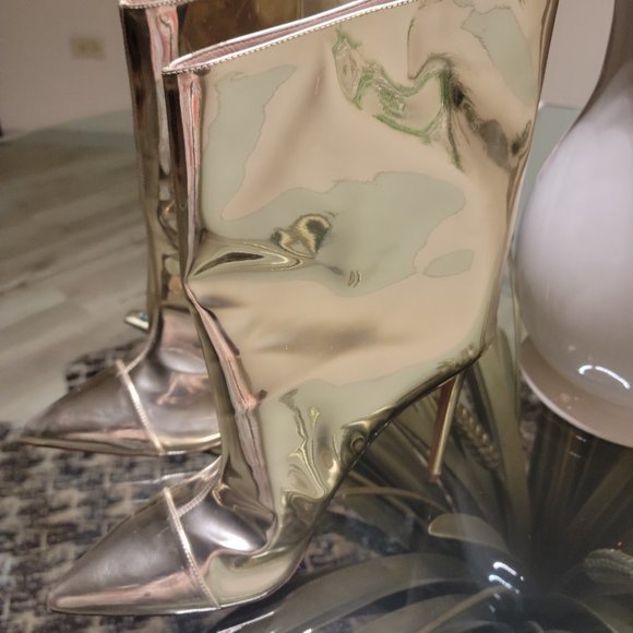 Alexander Vauthier silver metallic high heeled boots - Picture 5 of 7